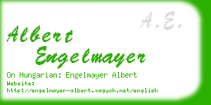 albert engelmayer business card
